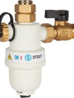 STOUT Фильтр-шламоотделитель с магнитом для настенных котлов, 3/4"НР-3/4"НГ-3/4"НР