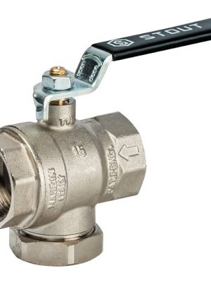 Кран шаровой с фильтром 3/4 STOUT