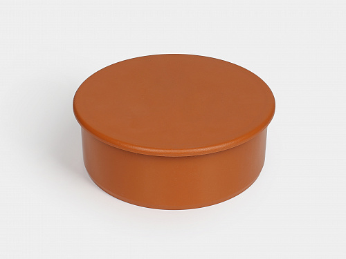 PP Заглушка канализационная D160 ОРАНЖ КОНТУР