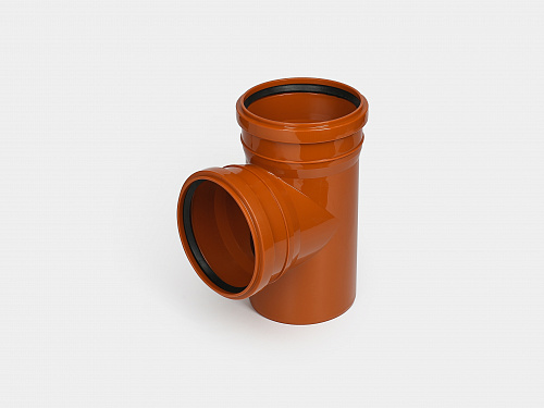 PP Тройник канализационный D160х160/90 ОРАНЖ КОНТУР