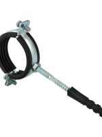 Кронштейн стальной с резиновым уплотнением 3/4" (25-29мм)