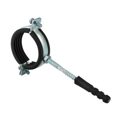 Кронштейн стальной с резиновым уплотнением 1" (32-37мм)