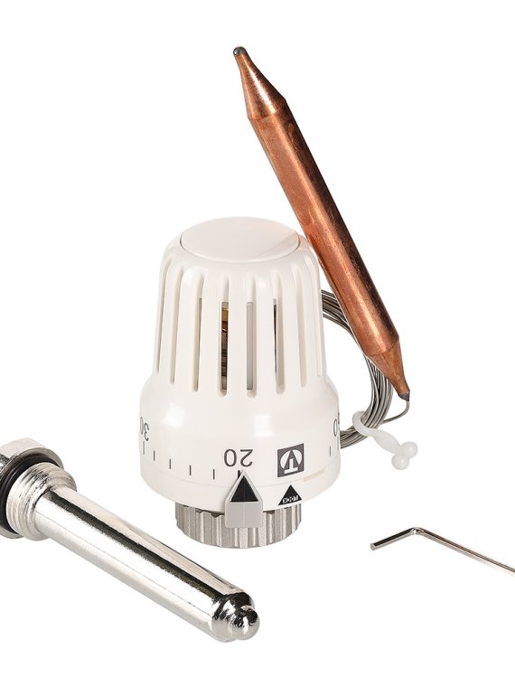 Термоголовка с погружным датчиком диап. Регул-ки 20-62С 2м.