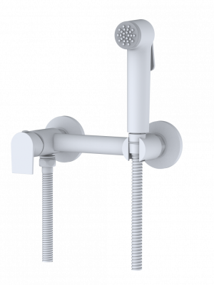 Смеситель с гиг.душем настен.GROSS AQUA Bidet Evo GA012202MW