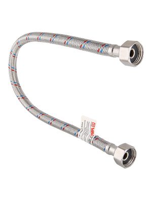 г/п для воды 1/2" 120см вн.-вн. Гайка-Н.сталь/ниппель-Н.сталь