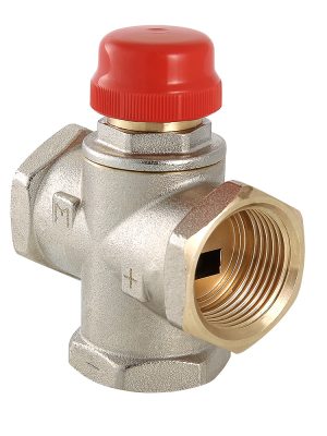 Клапан трехходовой VALTEC, смесительный 1" (с боковым смешиванием, без полного перекрытия)