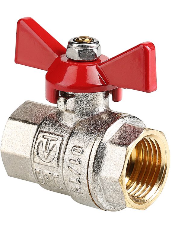 Кран шаровой VALTEC BASE, рукоятка бабочка 1" вн.-вн.