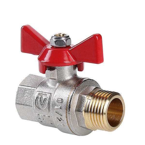 Кран шаровой VALTEC BASE, рукоятка бабочка 1" вн.-нар.