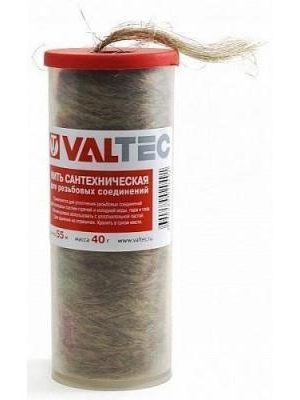 Нить сантехническая льняная VALTEC, для резьбовых соединений (110м)