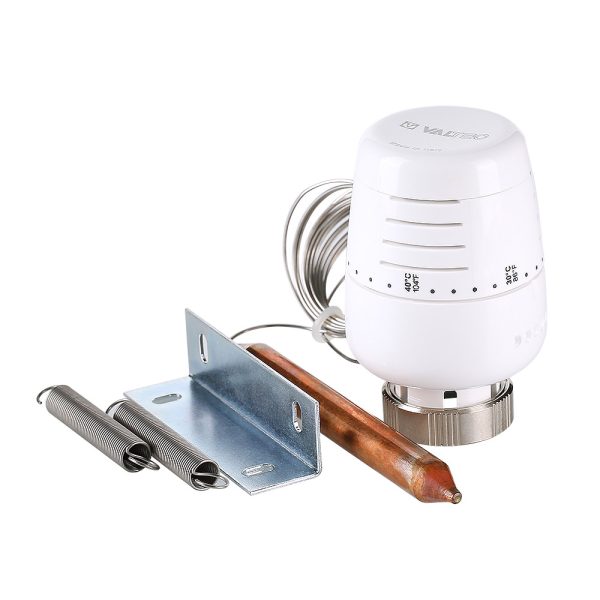 Термоголовка VALTEC с выносным накладным датчиком  (диап. Регул-ки 20-60С) 2м.