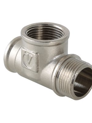 Тройник VALTEC с переходом на нар. р. 1/2" вн.-вн.-нар.