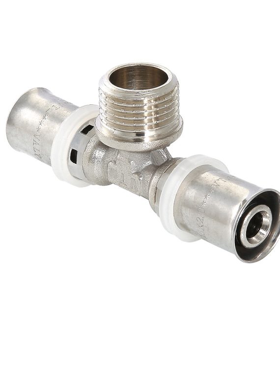 Тройник пресс нар. р. VALTEC 16х1/2"х16