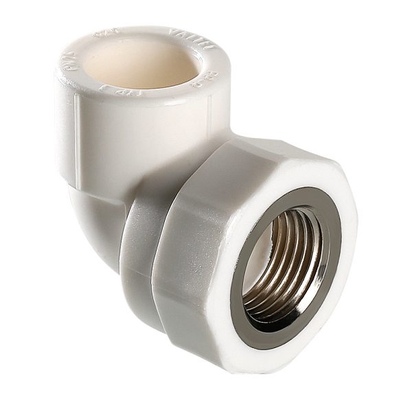 Угольник полипропиленовый VALTEC с переходом на вн. р. 20х3/4"