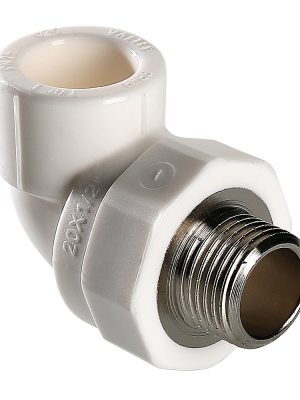 Угольник полипропиленовый VALTEC с переходом на нар. р. 25х1/2"