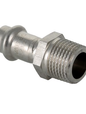 Соединитель нар.р VALTEC нержавеющая сталь 22х1/2"