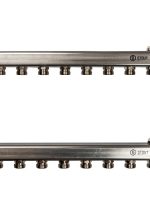 Коллектор из нержавеющей стали для радиаторной разводки 8 вых. STOUT