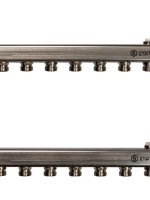 Коллектор из нержавеющей стали для радиаторной разводки 7 вых. STOUT