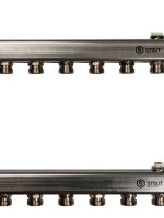 Коллектор из нержавеющей стали для радиаторной разводки 6 вых. STOUT