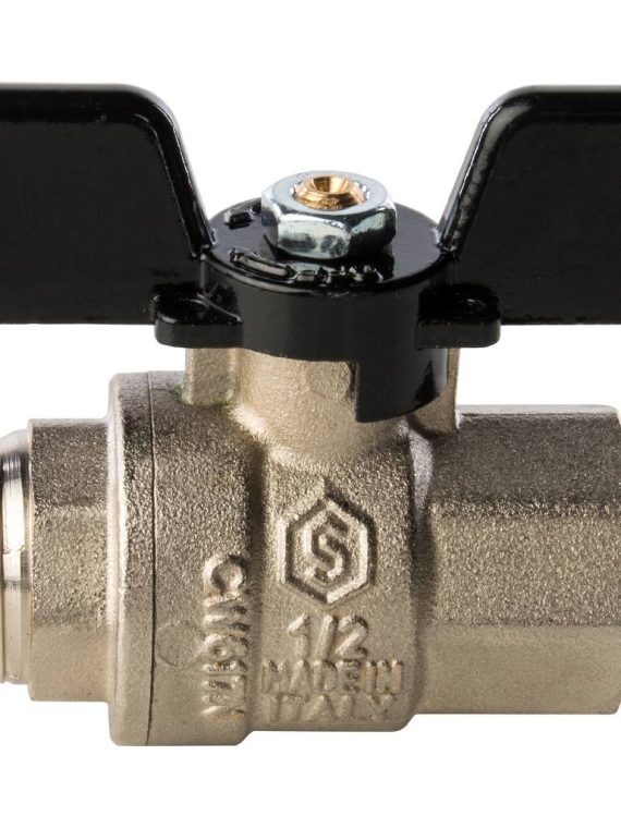 Кран шаровой полнопроходной, ВР/НР, ручка бабочка 1/2 STOUT