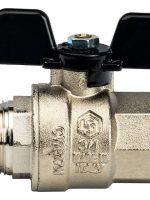 Кран шаровой полнопроходной, ВР/НР, ручка бабочка 3/4 STOUT