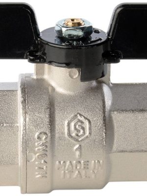 Кран шаровой полнопроходной, ВР/ВР, ручка бабочка 1" STOUT