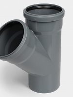 PP Тройник канализационный D110х110/45 СТАНДАРТ КОНТУР