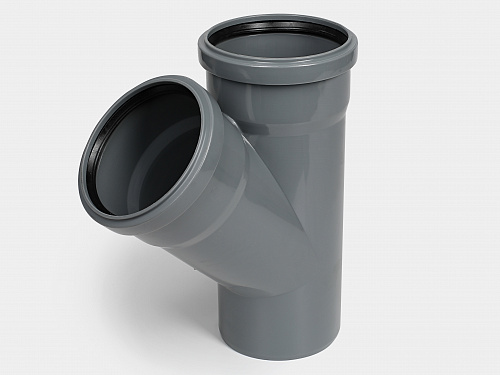 PP Тройник канализационный D110х110/45 СТАНДАРТ КОНТУР