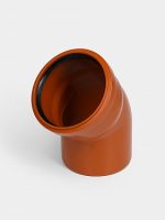 PP Отвод канализационный D 110х45 ОРАНЖ КОНТУР