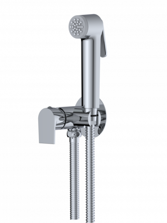 Смеситель c гиг.душем встр. GROSS AQUA GA042601C