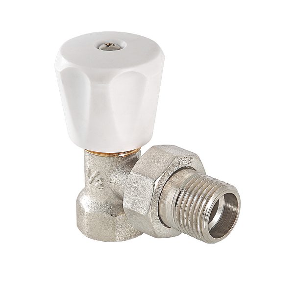 Клапан ручной VALTEC (компактный), для радиатора, угловой 1/2"