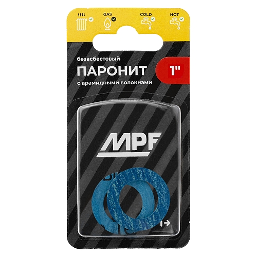 Прокладка паронитовая безасбестовая MPF 1" (2 шт.), МР