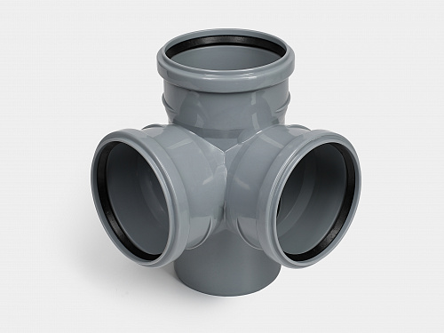 PP Крестовина двухпл. канализационная D110х110х110/90 СТАНДАРТ