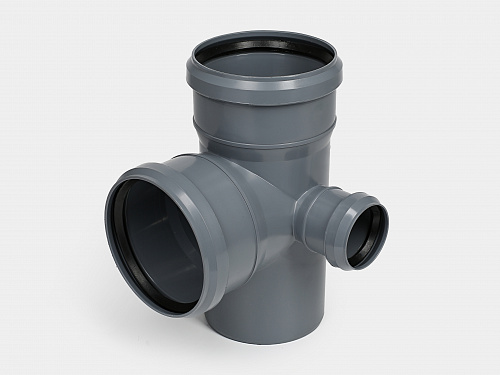 PP Крестовина двухпл. правая канализационная D110х110х50/90 СТАНДАРТ КОНТУР