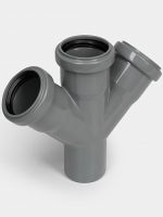 PP Крестовина канализационная одноплоскостная D50х50х50/45 СТАНДАРТ