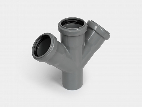 PP Крестовина канализационная одноплоскостная D50х50х50/45 СТАНДАРТ