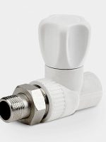 PPR Вентиль радиаторный прямой НР D25-3/4 КОНТУР