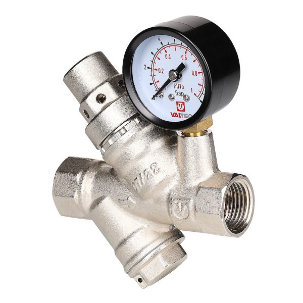 Редуктор давления 3/4 с фильтром и манометром (от 2 до 5 бар) VALTEC