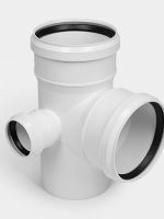 PP Крестовина канализационная двухплоскостная левая D110х110х50/90 УЮТ КОНТУР