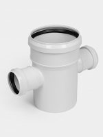 PP Крестовина канализационная одноплоскостная D110х50х50/90 УЮТ КОНТУР