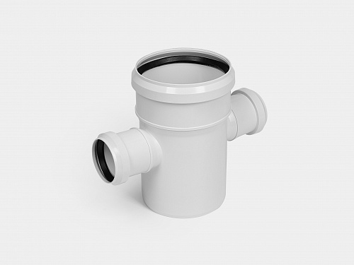 PP Крестовина канализационная одноплоскостная D110х50х50/90 УЮТ КОНТУР