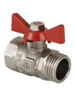 Кран шаровой VALTEC COMPACT, рукоятка бабочка 1/2" вн.-нар.