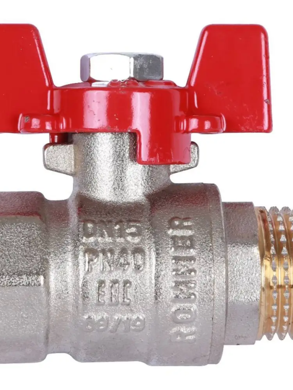 RBV-0004-0210215 ROMMER Шаровой кран 1/2  ВН/НР, ручка бабочка