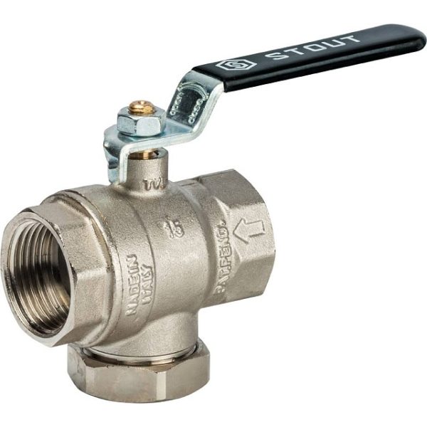 Кран шаровой с фильтром 1" STOUT