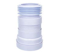 McAlpineТруба фановая раздвиж. L200-330мм гофр. с манж., вход D=97-107мм, вых. внутрь 4"/110мм трубы