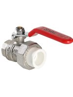 Кран латунный под PPR VALTEC 32х1 вн. р. (с полусгоном)