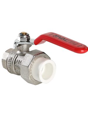 Кран латунный под PPR VALTEC 32х1 вн. р. (с полусгоном)