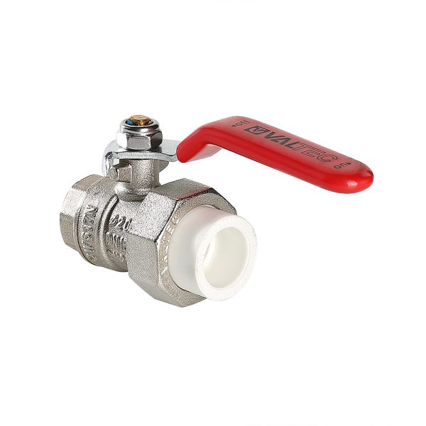 Кран латунный под PPR VALTEC 32х1 вн. р. (с полусгоном)