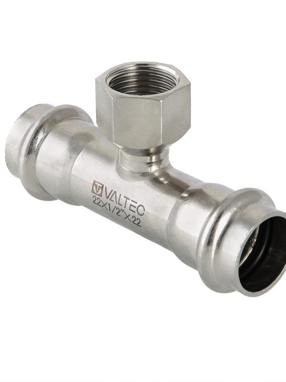 Тройник вн.р VALTEC нержавеющая сталь 22х1/2"