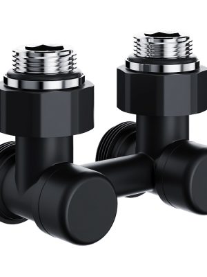 Узел нижнего подключения Royal Thermo Design угловой 1/2"х3/4" EK (черный)