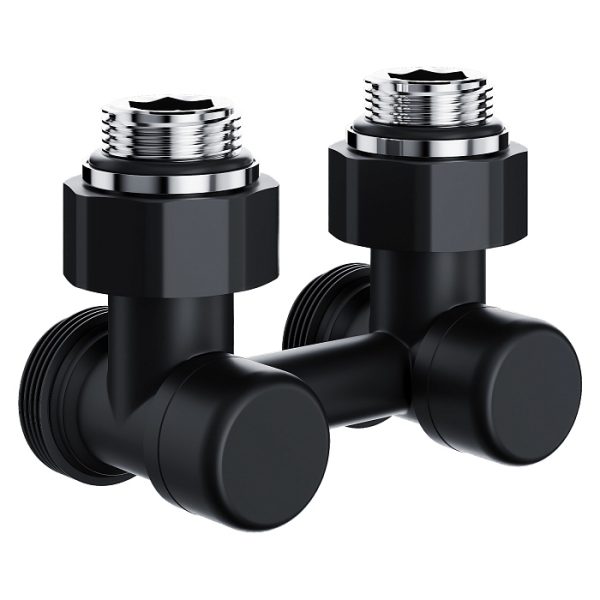 Узел нижнего подключения Royal Thermo Design угловой 1/2"х3/4" EK (черный)